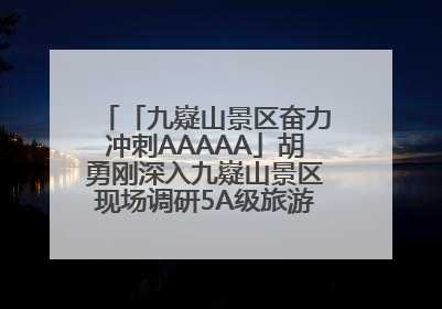 「九嶷山景区奋力冲刺AAAAA」胡勇刚深入九嶷山景区现场调研5A级旅游景区创建工作