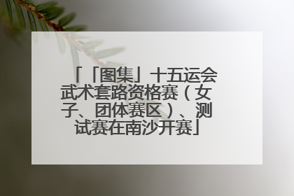 「图集」十五运会武术套路资格赛（女子、团体赛区）、测试赛在南沙开赛