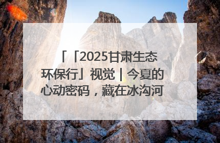 「2025甘肃生态环保行」视觉｜今夏的心动密码，藏在冰沟河的潋滟波光里