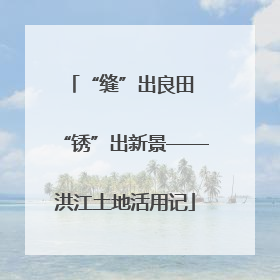 “缝”出良田 “锈”出新景——洪江土地活用记