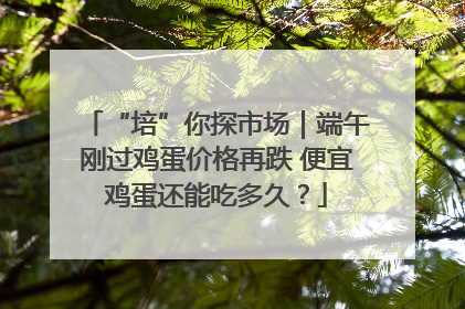 “培”你探市场｜端午刚过鸡蛋价格再跌 便宜鸡蛋还能吃多久？