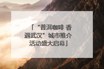 “普洱咖啡 香遇武汉”城市推介活动盛大启幕