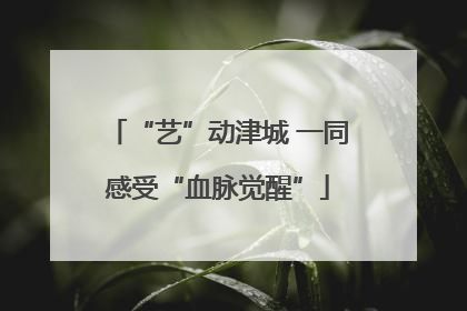 “艺”动津城 一同感受“血脉觉醒”
