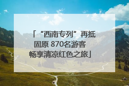 “西南专列”再抵固原 870名游客畅享清凉红色之旅