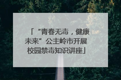 “青春无毒，健康未来”公主岭市开展校园禁毒知识讲座