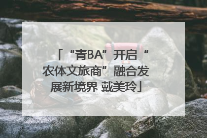 “青BA”开启“农体文旅商”融合发展新境界 戴美玲