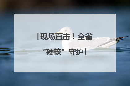 现场直击！全省“硬核”守护