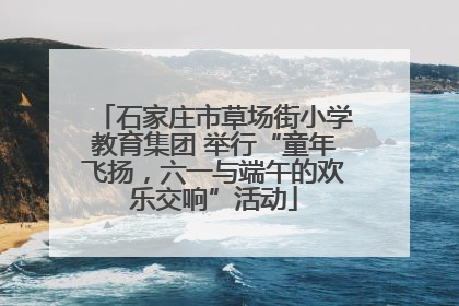 石家庄市草场街小学教育集团 举行“童年飞扬，六一与端午的欢乐交响”活动
