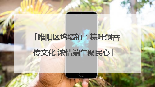 睢阳区坞墙镇：粽叶飘香传文化 浓情端午聚民心