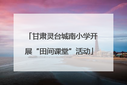 甘肃灵台城南小学开展“田间课堂”活动