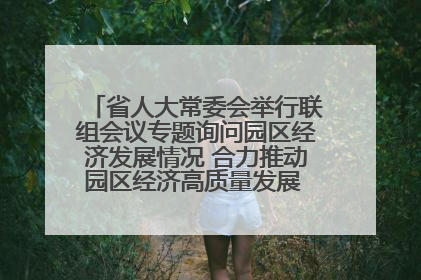 省人大常委会举行联组会议专题询问园区经济发展情况 合力推动园区经济高质量发展 王宁主持会议并讲话 王予波带队到会应询