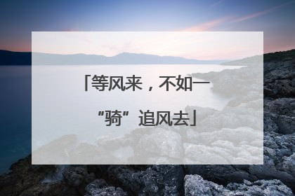 等风来，不如一“骑”追风去