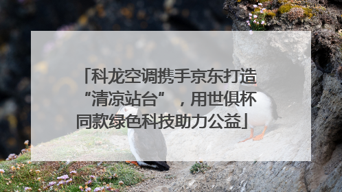 科龙空调携手京东打造“清凉站台”，用世俱杯同款绿色科技助力公益