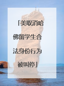 美取消哈佛留学生合法身份行为被叫停