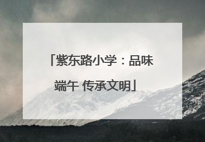 紫东路小学：品味端午 传承文明