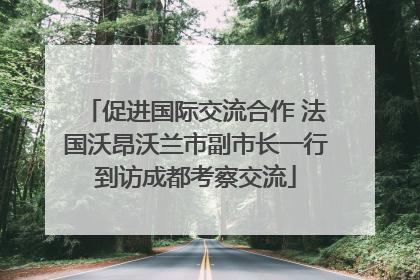 促进国际交流合作 法国沃昂沃兰市副市长一行到访成都考察交流