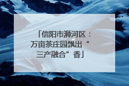 信阳市浉河区：万亩茶庄园飘出“三产融合”香