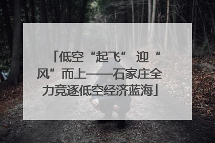低空“起飞” 迎“风”而上——石家庄全力竞逐低空经济蓝海