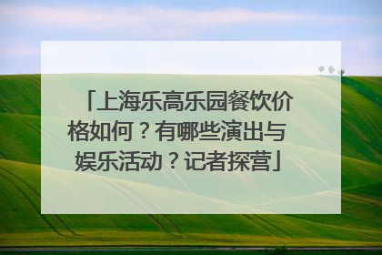 上海乐高乐园餐饮价格如何？有哪些演出与娱乐活动？记者探营