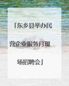 东乡县举办民营企业服务月现场招聘会