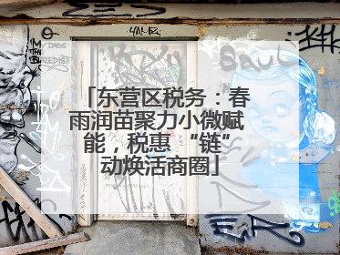 东营区税务：春雨润苗聚力小微赋能，税惠 “链” 动焕活商圈