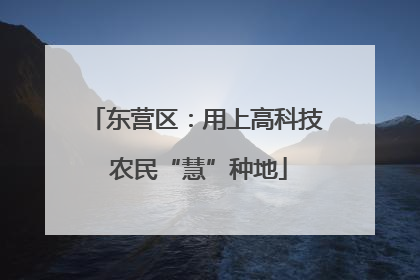 东营区：用上高科技 农民“慧”种地