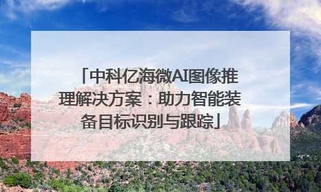 中科亿海微AI图像推理解决方案：助力智能装备目标识别与跟踪