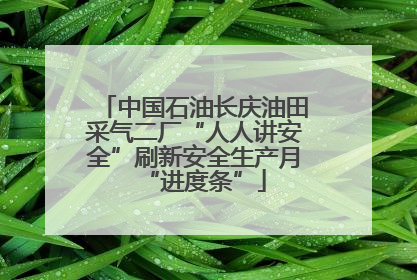 中国石油长庆油田采气二厂“人人讲安全”刷新安全生产月“进度条”