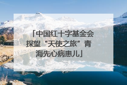 中国红十字基金会探望“天使之旅”青海先心病患儿