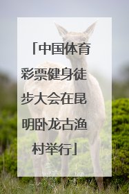 中国体育彩票健身徒步大会在昆明卧龙古渔村举行