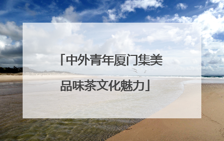 中外青年厦门集美品味茶文化魅力