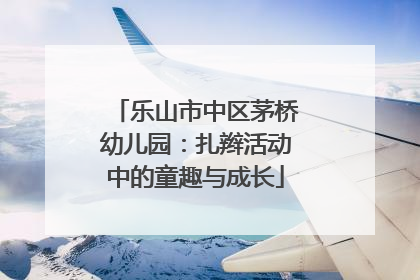 乐山市中区茅桥幼儿园：扎辫活动中的童趣与成长