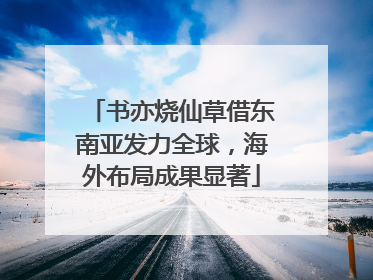 书亦烧仙草借东南亚发力全球，海外布局成果显著