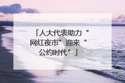人大代表助力“网红夜市”迎来“公约时代”