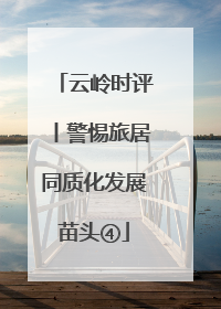 云岭时评丨警惕旅居同质化发展苗头④