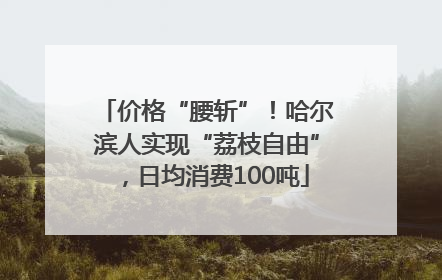 价格“腰斩”！哈尔滨人实现“荔枝自由”，日均消费100吨