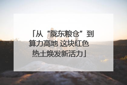 从“陇东粮仓”到算力高地 这块红色热土焕发新活力