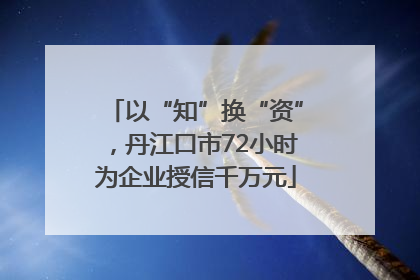 以“知”换“资”，丹江口市72小时为企业授信千万元