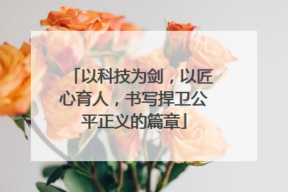 以科技为剑，以匠心育人，书写捍卫公平正义的篇章