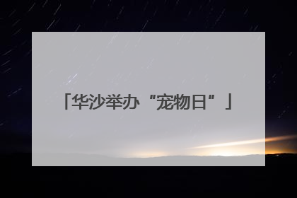 华沙举办“宠物日”