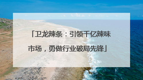 卫龙辣条：引领千亿辣味市场，勇做行业破局先锋
