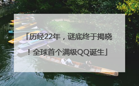 历经22年，谜底终于揭晓！全球首个满级QQ诞生