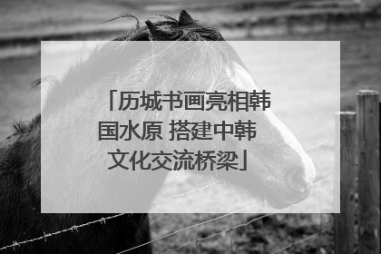 历城书画亮相韩国水原 搭建中韩文化交流桥梁