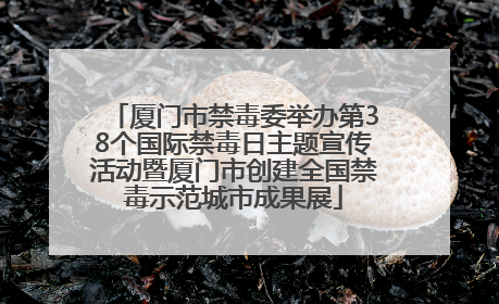 厦门市禁毒委举办第38个国际禁毒日主题宣传活动暨厦门市创建全国禁毒示范城市成果展