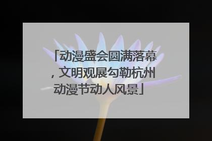 动漫盛会圆满落幕，文明观展勾勒杭州动漫节动人风景