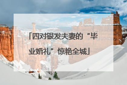 四对银发夫妻的“毕业婚礼”惊艳全城