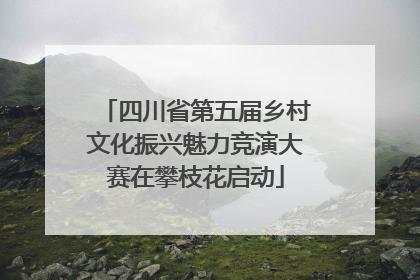 四川省第五届乡村文化振兴魅力竞演大赛在攀枝花启动