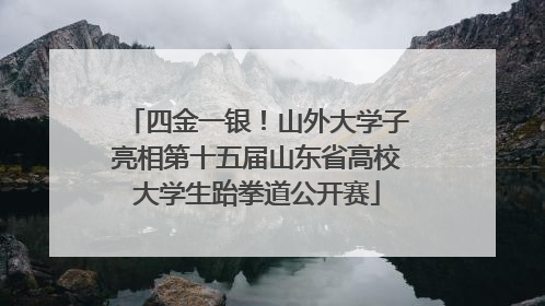 四金一银！山外大学子亮相第十五届山东省高校大学生跆拳道公开赛