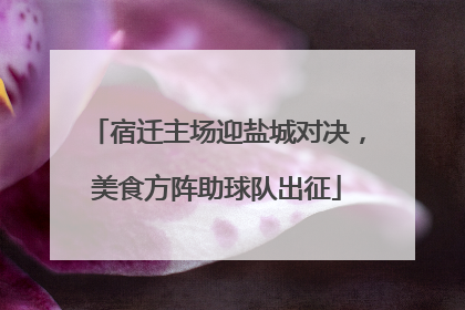 宿迁主场迎盐城对决，美食方阵助球队出征
