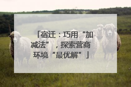 宿迁：巧用“加减法”，探索营商环境“最优解”